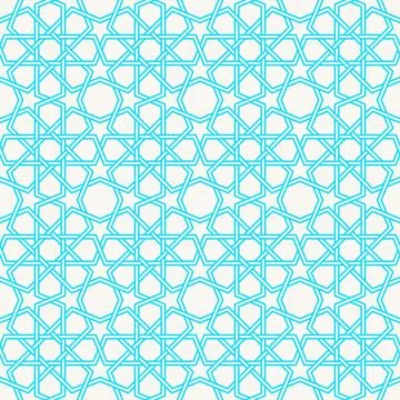 Traditional Islam Geometric pattern, seamless Stock Illustration