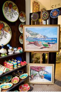 Traditional Italian ceramics Stock Photos
