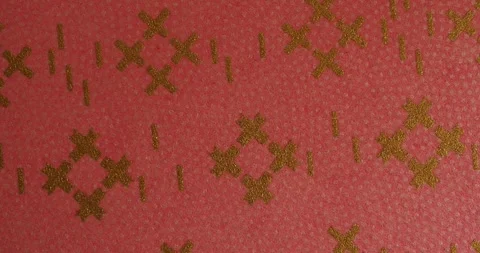 Traditional Japanese Geometric Pattern on Pink Background Moving Horizontally Stock Footage 344056611
