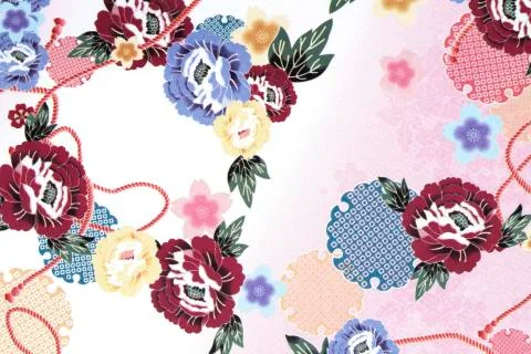 Traditional Japanese pattern paper Illustrazione stock