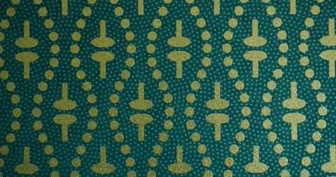 Traditional Japanese Patterns with Slow Vertical Movement Stock Footage 339358193