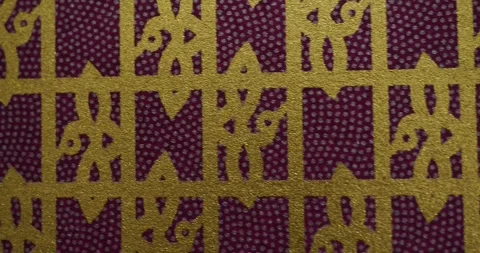 Traditional Japanese patterns of waves and geometric shapes moving horizontally Stock Footage 340241068