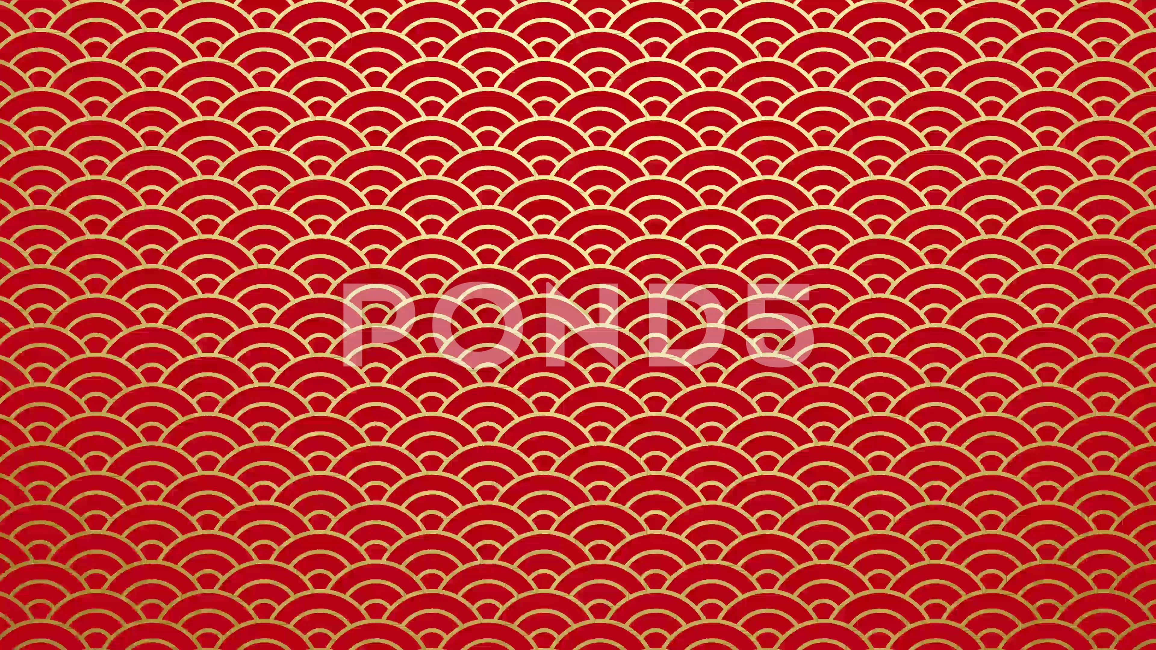 Traditional Japanese red texture. Chines... | Stock Video | Pond5