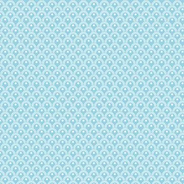 Traditional Japanese Wave Pattern Background Stock Illustration