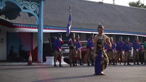 Traditional Javanese dance Stock Footage 295214393