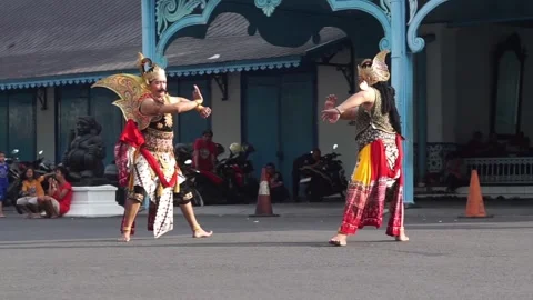 Traditional Javanese dance Stock Footage 295215504
