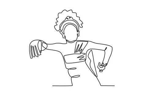 Traditional Javanese dance Stock Illustration