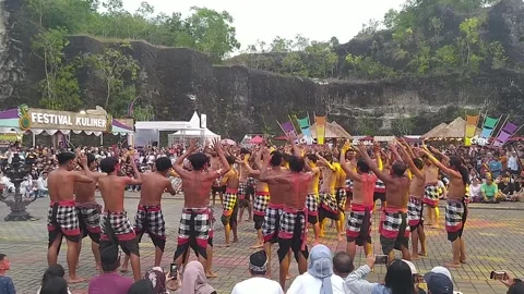 Traditional Kecak dance performance at Garuda Wisnu Kencana (GWK)-0216 (2)(40) Stock Footage 302236472