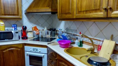 Traditional kitchen Stock Photos