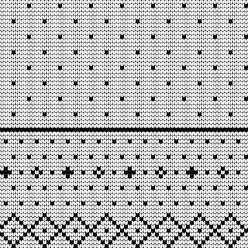 Traditional knitting pattern for Ugly Sweater Stock Illustration