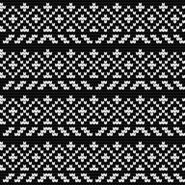 Traditional knitting pattern for Ugly Sweater Stock Illustration