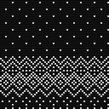 Traditional knitting pattern for Ugly Sweater Stock Illustration