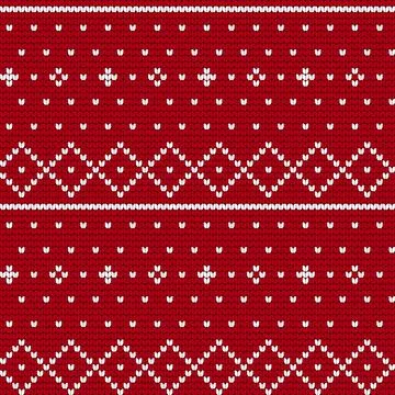 Traditional knitting pattern for Ugly Sweater Stock Illustration