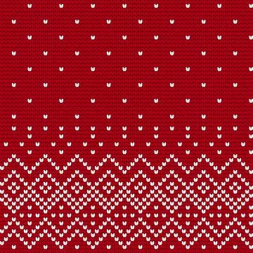 Traditional knitting pattern for Ugly Sweater Stock Illustration