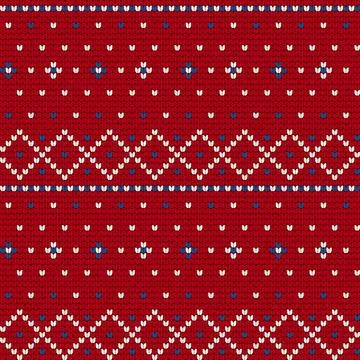 Traditional knitting pattern for Ugly Sweater Stock Illustration