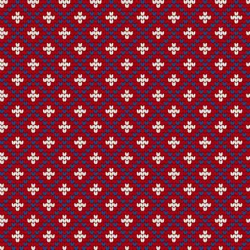 Traditional knitting pattern for Ugly Sweater Illustrazione stock