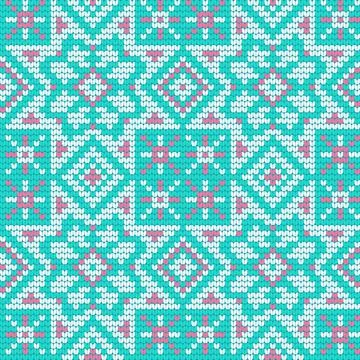 Traditional knitting pattern for Ugly Sweater Stock Illustration
