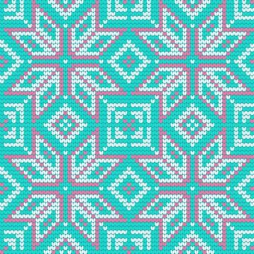 Traditional knitting pattern for Ugly Sweater Illustrazione stock
