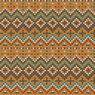 Traditional knitting pattern for Ugly Sweater Stock Illustration