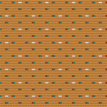 Traditional knitting pattern for Ugly Sweater Stock Illustration