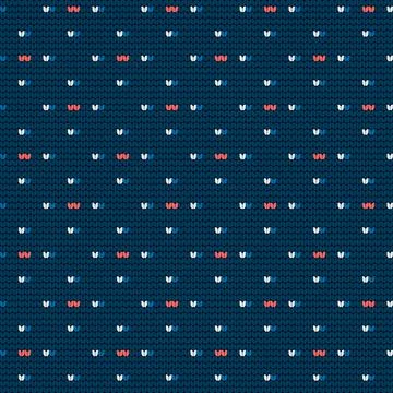Traditional knitting pattern for Ugly Sweater Stock Illustration