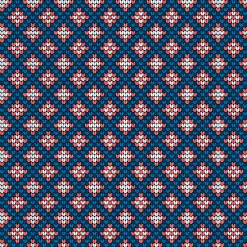 Traditional knitting pattern for Ugly Sweater Stock Illustration