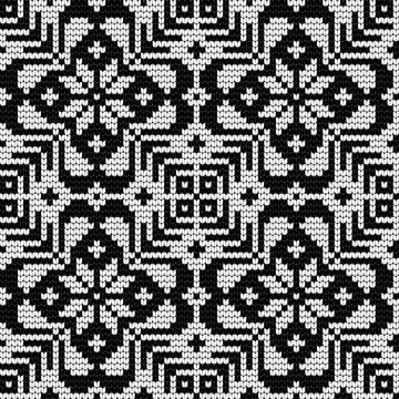 Traditional knitting pattern for Ugly Sweater Stock Illustration