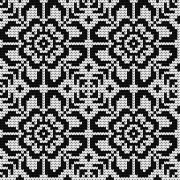 Traditional knitting pattern for Ugly Sweater Stock Illustration