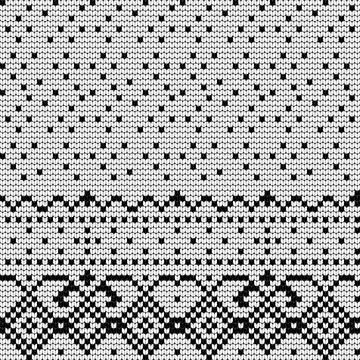Traditional knitting pattern for Ugly Sweater Stock Illustration