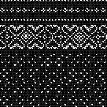 Traditional knitting pattern for Ugly Sweater Stock Illustration