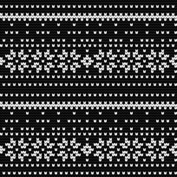 Traditional knitting pattern for Ugly Sweater Stock Illustration