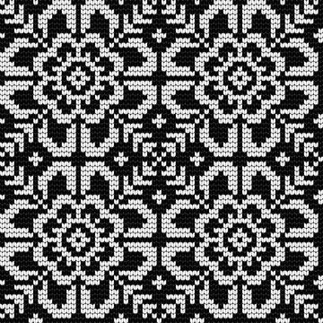Traditional knitting pattern for Ugly Sweater Stock Illustration