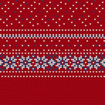 Traditional knitting pattern for Ugly Sweater Stock Illustration