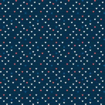 Traditional knitting pattern for Ugly Sweater Stock Illustration