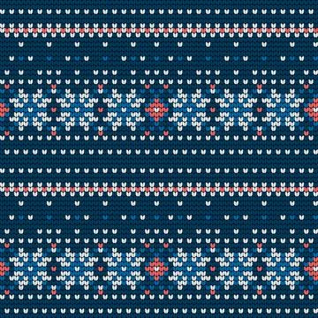 Traditional knitting pattern for Ugly Sweater Stock Illustration