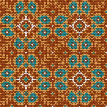 Traditional knitting pattern for Ugly Sweater Stock Illustration