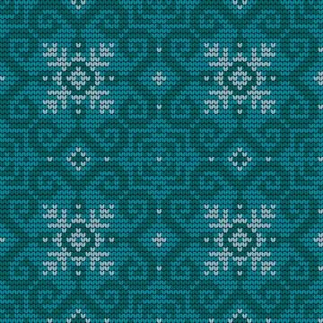 Traditional knitting pattern for Ugly Sweater Stock Illustration