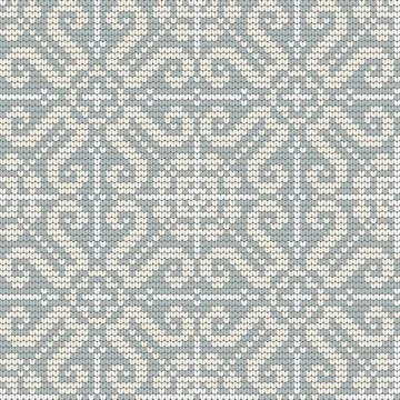 Traditional knitting pattern for Ugly Sweater Stock Illustration