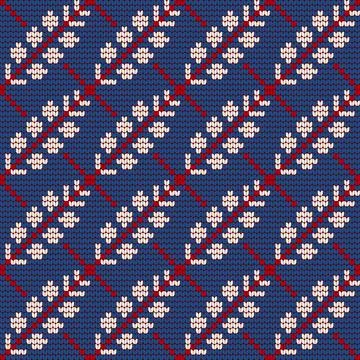 Traditional knitting pattern for Ugly Sweater Stock Illustration