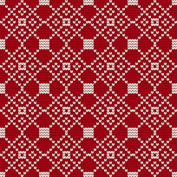 Traditional knitting pattern for Ugly Sweater Stock Illustration