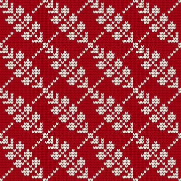 Traditional knitting pattern for Ugly Sweater Stock Illustration