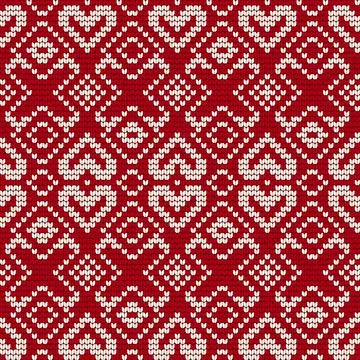 Traditional knitting pattern for Ugly Sweater Stock Illustration