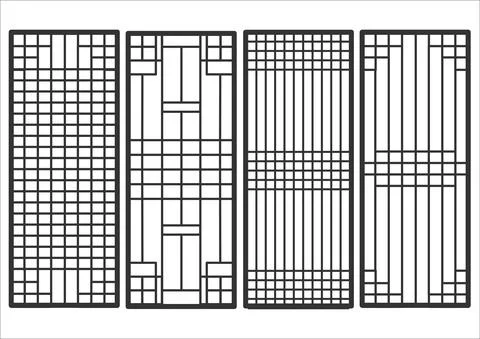 Traditional korean ornament frame pattern. イラスト素材