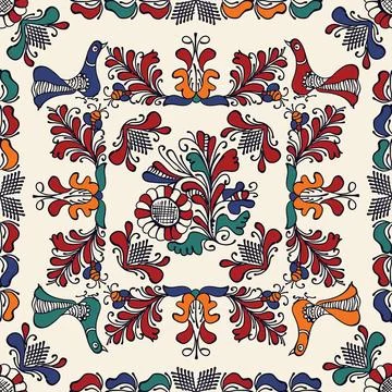 Traditional Korond seamless pattern Stock Illustration