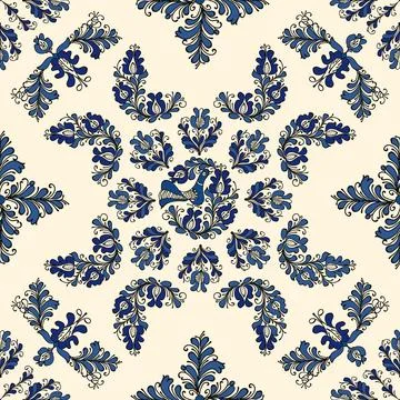 Traditional Korond seamless pattern Stock Illustration