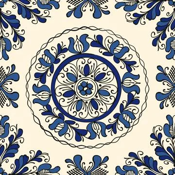 Traditional Korond seamless pattern Stock Illustration