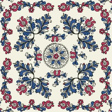Traditional Korond seamless pattern Stock Illustration
