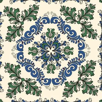 Traditional Korond seamless pattern Illustrazione stock