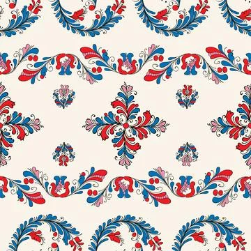 Traditional Korond seamless pattern Stock Illustration