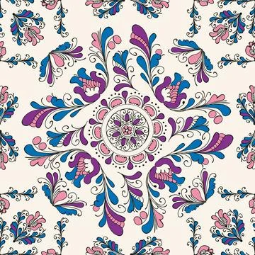 Traditional Korond seamless pattern Stock Illustration
